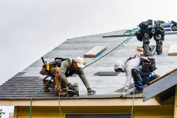 Professional Gutter Installation technician working in Rose Hill, NC